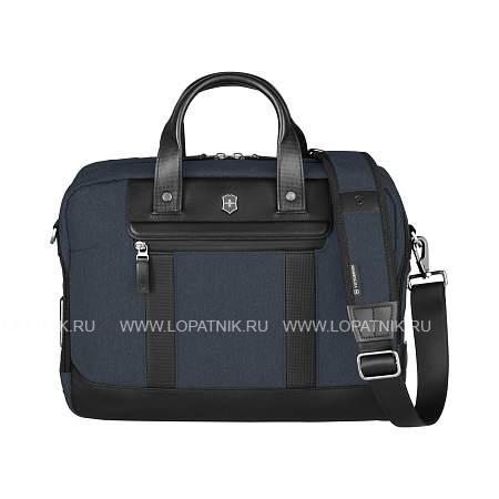 портфель victorinox architecture urban2 15" briefcase 15'', синий, полиэстер/кожа, 42x13x31 см, 16 л 612671 Victorinox