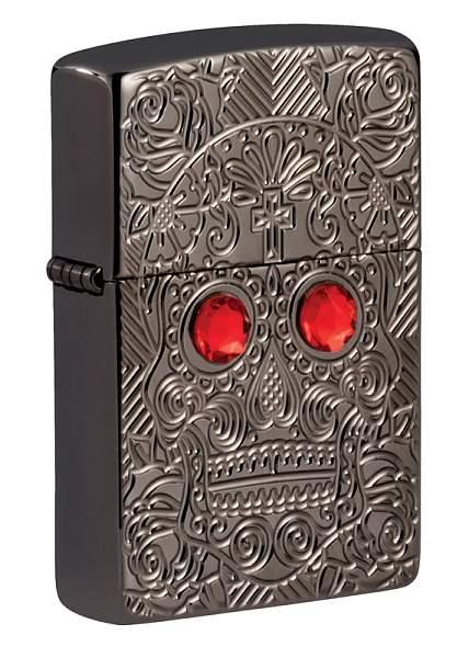 Зажигалка ZIPPO Armor™ Crystal с покрытием High Polish Black Ice® Zippo, Артикул: 49300 фото №1