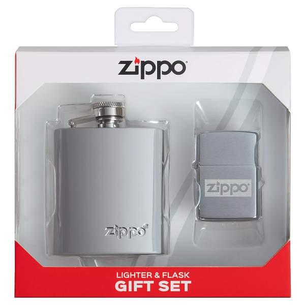 Подарочный набор ZIPPO: фляжка 89 мл и зажигалка Zippo, Артикул: 49358 фото №1