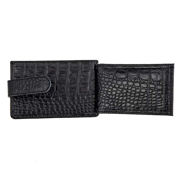 Кредитница чёрный Sergio Belotti 7401 croco black Sergio Belotti, Артикул: 7401 croco black фото №1