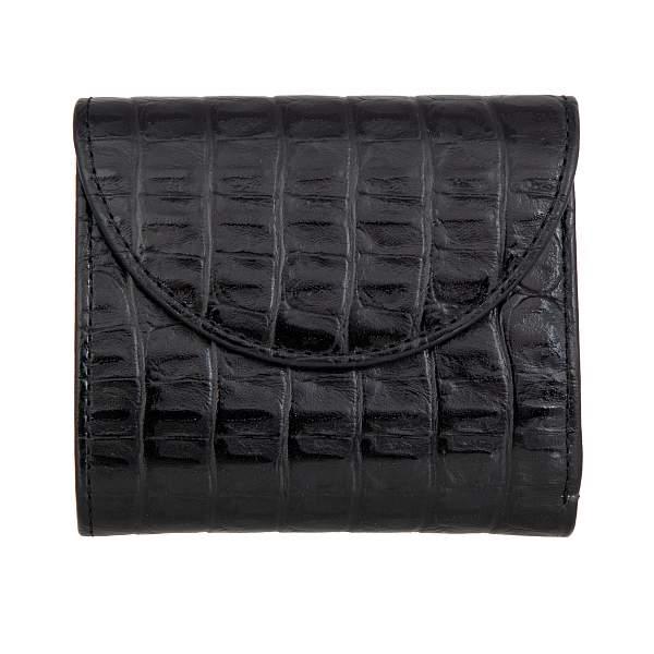 Портмоне чёрный Sergio Belotti 7503 croco black Sergio Belotti, Артикул: 7503 croco black фото №1