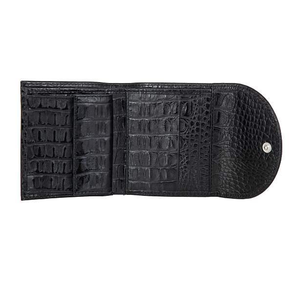 Портмоне чёрный Sergio Belotti 7503 croco black Sergio Belotti, Артикул: 7503 croco black фото №1