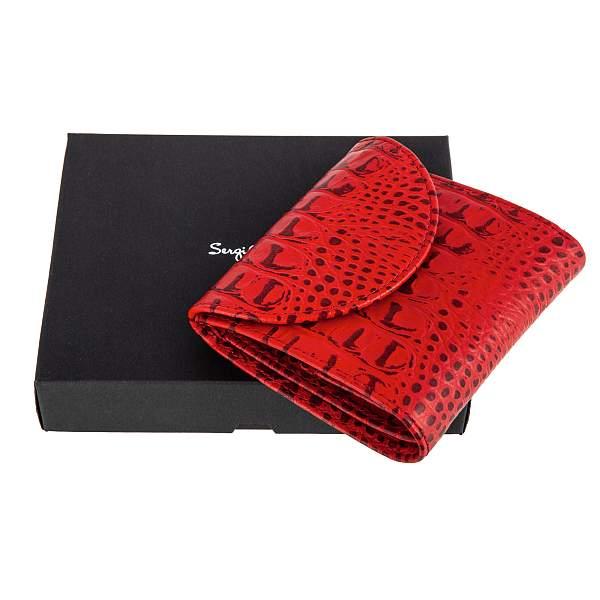 Портмоне красный Sergio Belotti 7503 croco red Sergio Belotti, Артикул: 7503 croco red фото №1