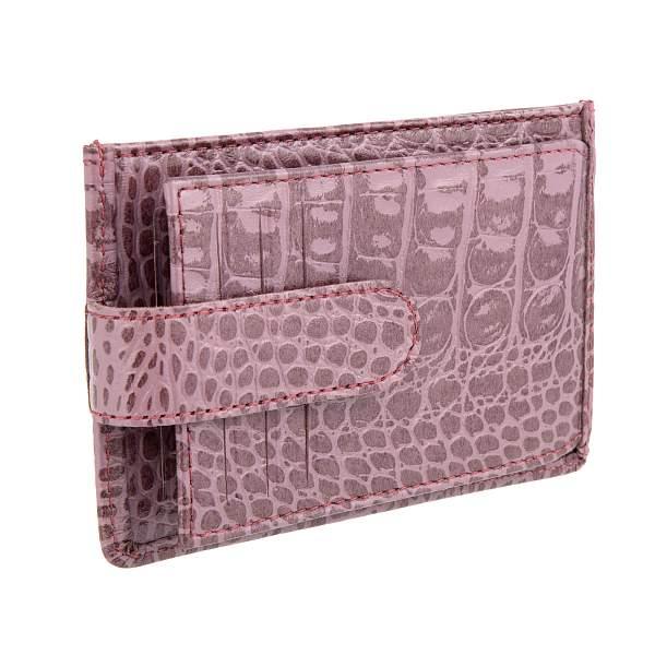 Кредитница розовый Sergio Belotti 7401 croco pink Sergio Belotti, Артикул: 7401 croco pink фото №1