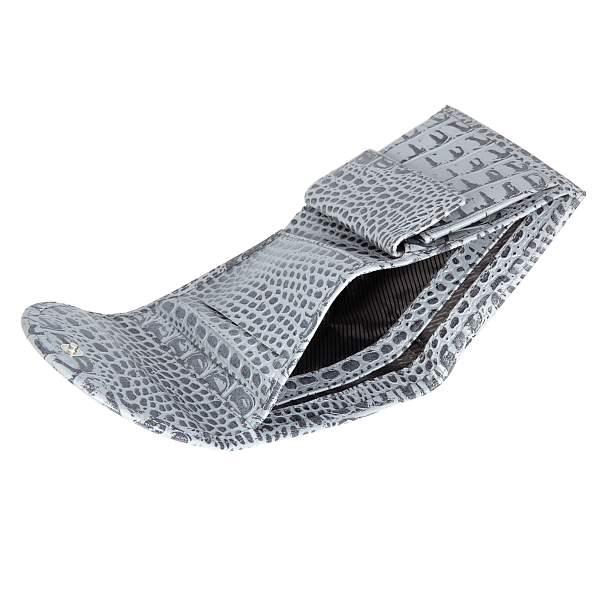 Портмоне серый Sergio Belotti 7503 croco grey Sergio Belotti, Артикул: 7503 croco grey фото №1