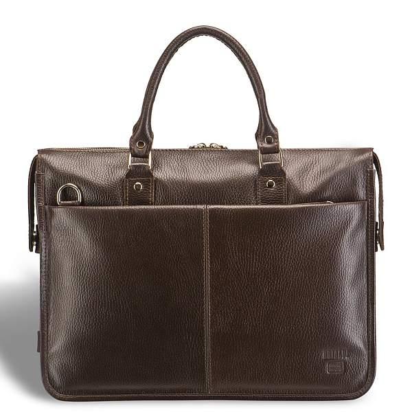 Классическая деловая сумка для документов BRIALDI Pascal (Паскаль) relief brown BR12048SB Коричневый Brialdi, Артикул: BR12048SB фото №1