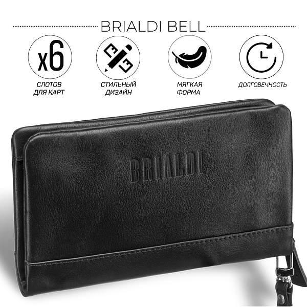 Мужской клатч BRIALDI Bell (Белл) black BR12059OY Черный Brialdi, Артикул: BR12059OY фото №1