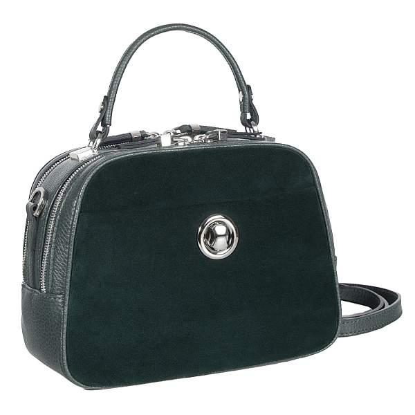 Сумочка в mini-формате с двумя отделениями BRIALDI Melissa (Мелисса) relief green BR47388DQ Зеленый Brialdi, Артикул: BR47388DQ фото №1