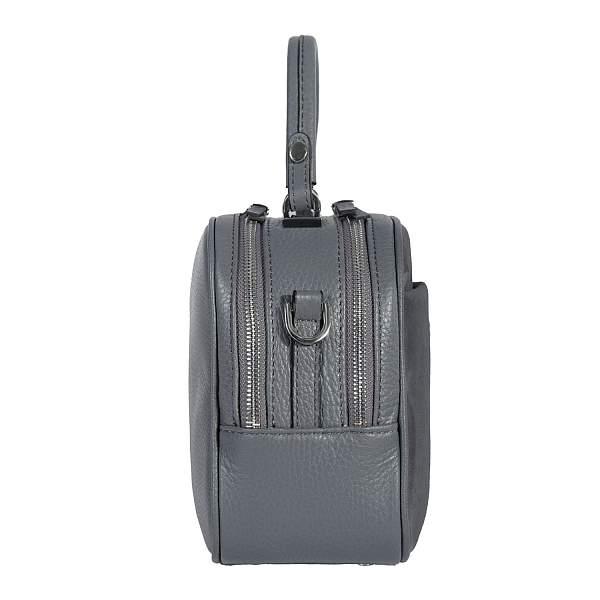 Сумочка в mini-формате с двумя отделениями BRIALDI Melissa (Мелисса) relief grey BR47394SE Серый Brialdi, Артикул: BR47394SE фото №1