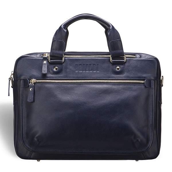 Деловая сумка BRIALDI York (Йорк) navy BR03424JX Синий Brialdi, Артикул: BR03424JX фото №1