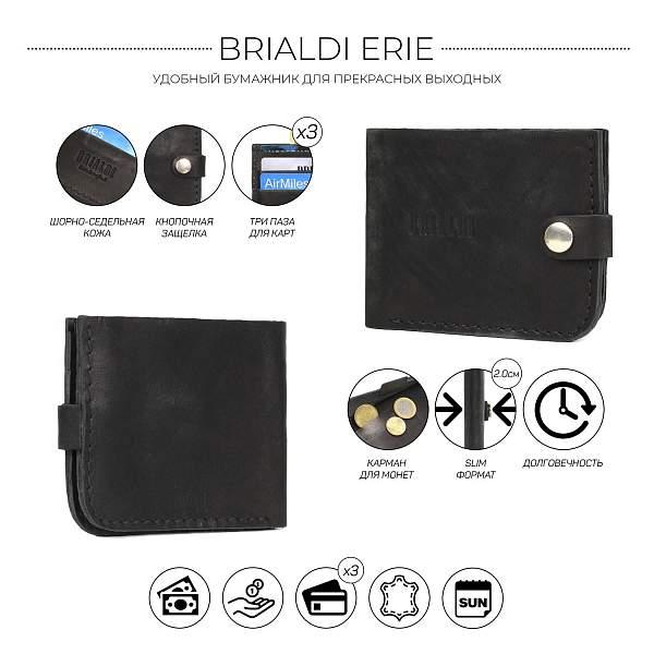 Бумажник BRIALDI Erie (Эри) black BR07592MC Черный Brialdi, Артикул: BR07592MC фото №1