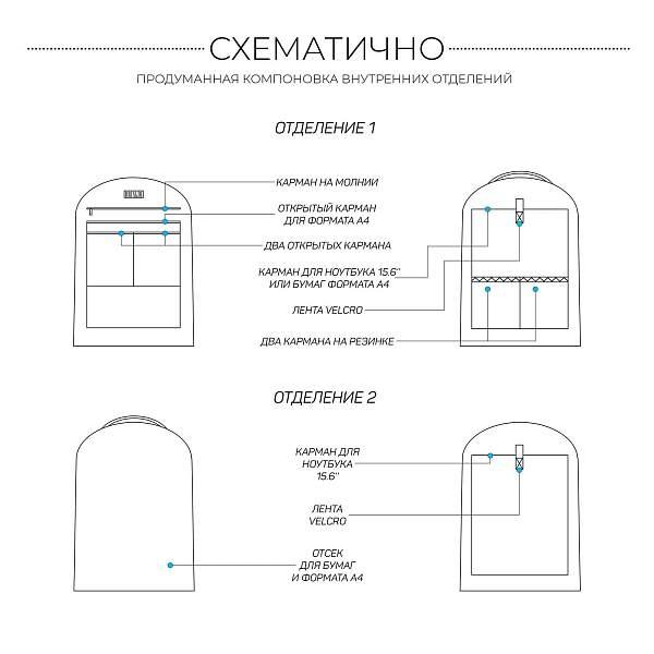 Мужской рюкзак с 2 автономными отделениями BRIALDI Daily (Дейли) relief black BR37166JZ Черный Brialdi, Артикул: BR37166JZ фото №1