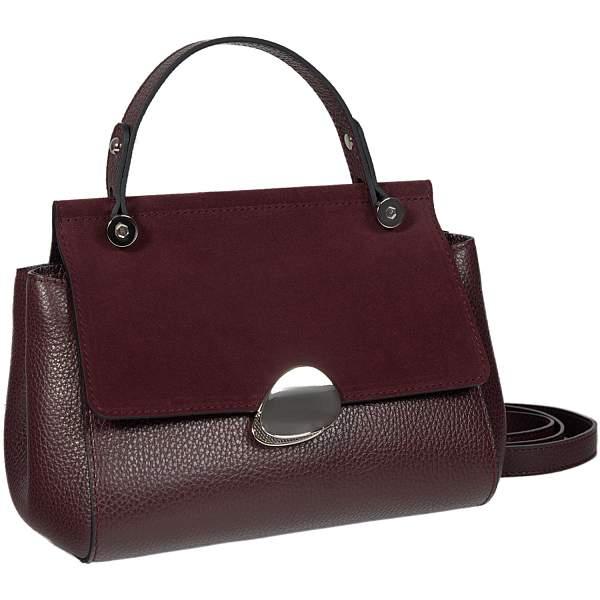 Классическая женская сумка MINI-формата BRIALDI Thea  (Тея) relief burgundy BR47441FR Бордовый Brialdi, Артикул: BR47441FR фото №1