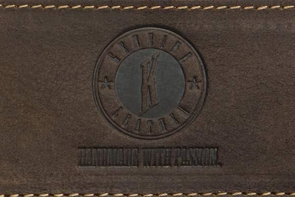 Бумажник KLONDIKE «Billy», натуральная кожа в темно-коричневом цвете, 11 х 8,5 см KD1003-01 KLONDIKE 1896, Артикул: KD1003-01 фото №1