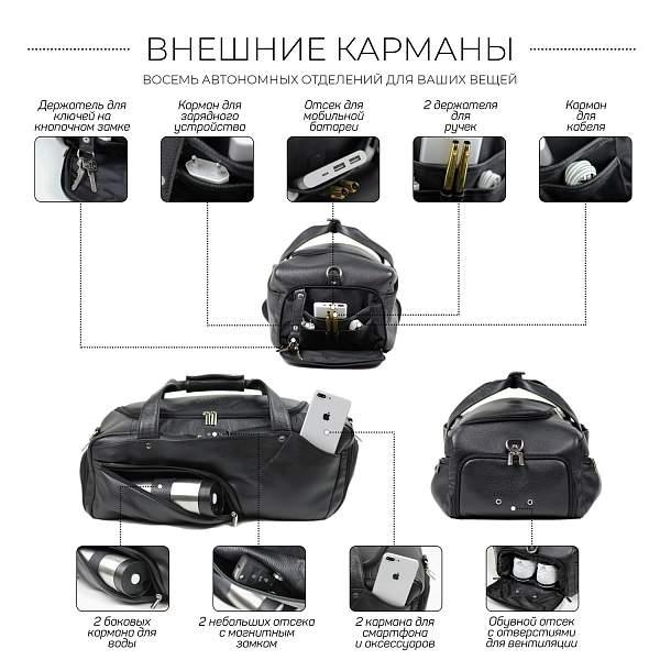 Дорожно-спортивная сумка BRIALDI Winner (Виннер) relief black BR30544NS Черный Brialdi, Артикул: BR30544NS фото №1