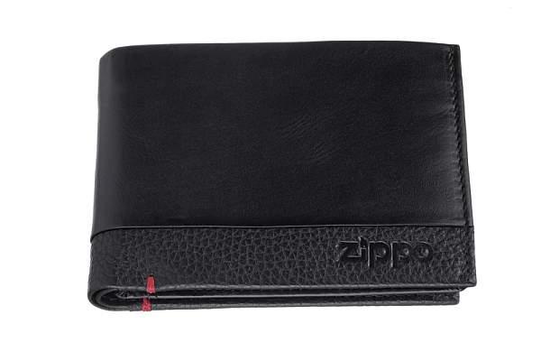 Портмоне ZIPPO с защитой от сканирования RFID, чёрное, натуральная кожа, 12×2×9 см 2006020 Zippo, Артикул: 2006020 фото №1