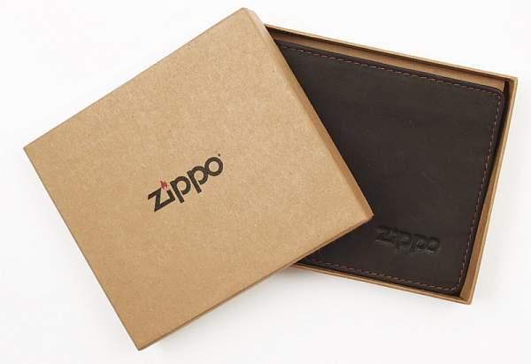 Портмоне ZIPPO, цвет "мокка", натуральная кожа, 11x1,5x10 см 2005118 Zippo, Артикул: 2005118 фото №1