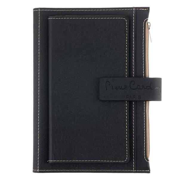 Записная книжка Pierre Cardin в обложке, черная, 21,5 х 15,5, 3,5 см PC190-F04-1 Pierre Cardin, Артикул: PC190-F04-1 фото №1
