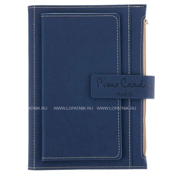 Записная книжка Pierre Cardin в обложке, синяя, 21,5 х 15,5, 3,5 см PC190-F04-2 Pierre Cardin, Артикул: PC190-F04-2 фото №1