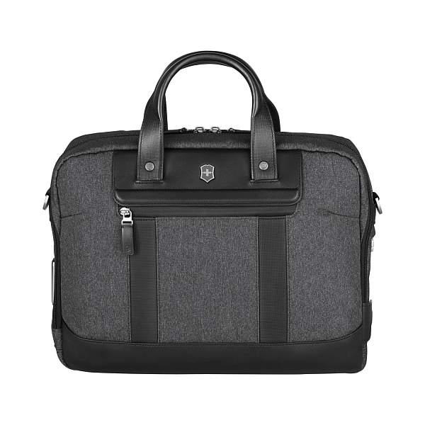 Портфель VICTORINOX Architecture Urban2 15" Briefcase 15'', серый, полиэстер/кожа, 42x13x31 см, 16 л 611956 Victorinox, Артикул: 611956 фото №1