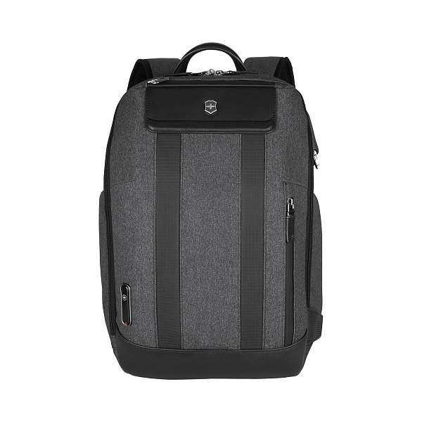 Рюкзак VICTORINOX Architecture Urban2 City Backpack 14'', серый, полиэстер / кожа, 30x19x42 см, 17 л 611955 Victorinox, Артикул: 611955 фото №1