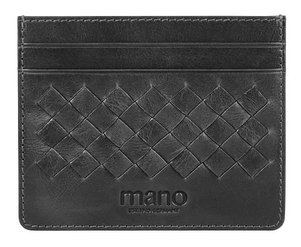 Портмоне для кредитных карт Mano "Don Luca", натуральная кожа в черном цвете, 10,3 х 8,3 см M191945001 MANO 1919, Артикул: M191945001 фото №1