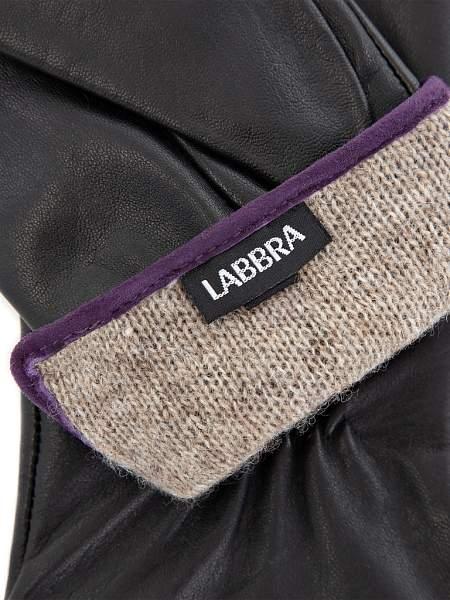 Перчатки жен п/ш LB-0209 black/d.violet LB-0209 Labbra, Артикул: LB-0209-47369 фото №1