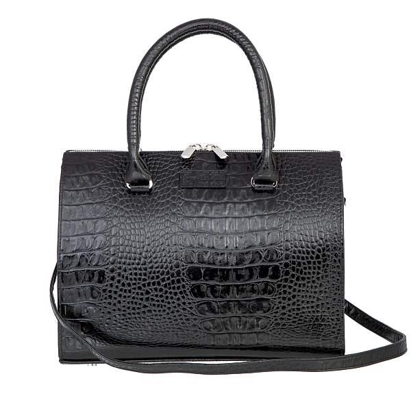 Сумка черный Sergio Belotti 7523 Croco black Caprice Sergio Belotti, Артикул: 7523 Croco black Caprice фото №1