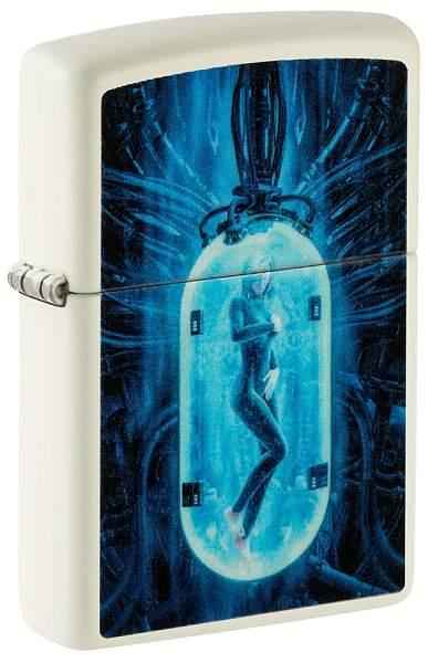 Зажигалка ZIPPO Woman in Tube с покрытием Glow In The Dark Green, латунь/сталь, белая, 38x13x57 мм 48520 Zippo, Артикул: 48520 фото №1