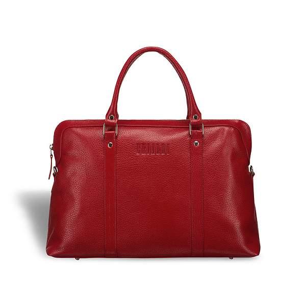 Удобная женская сумка BRIALDI Valencia (Валенсия) relief red BR03404DH Красный Brialdi, Артикул: BR03404DH фото №1