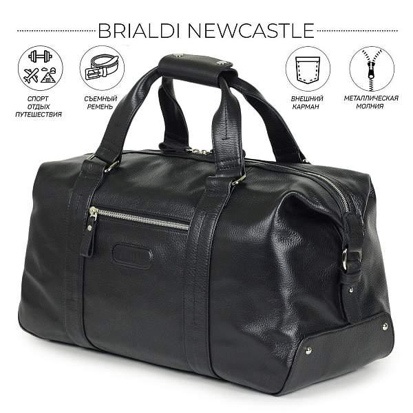 Дорожно-спортивная сумка BRIALDI Newcastle (Ньюкасл) relief black BR11876OQ Черный Brialdi, Артикул: BR11876OQ фото №1