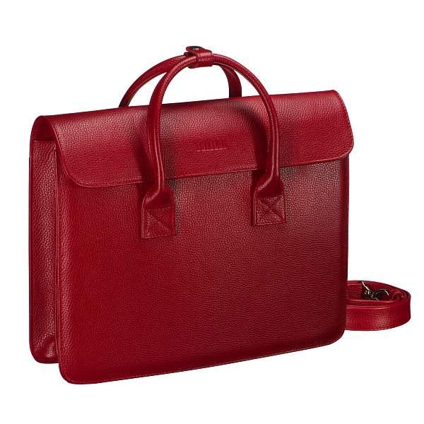 Деловая женская сумка BRIALDI Grand Vigo (Гранд Виго) relief red BR52006ZE Красный Brialdi, Артикул: BR52006ZE фото №1