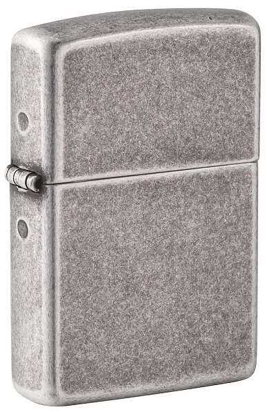 Зажигалка ZIPPO Armor® с покрытием Antique Silver, латунь/сталь, серебристая, 38x13x57 мм 28973 Zippo, Артикул: 28973 фото №1