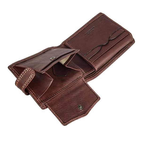 Портмоне тёмно-коричневый Gianni Conti 917172 dark brown Gianni Conti, Артикул: 917172 dark brown фото №1