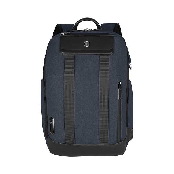 Рюкзак VICTORINOX Architecture Urban2 City Backpack 14'', синий, полиэстер / кожа, 30x19x42 см, 17 л 612670 Victorinox, Артикул: 612670 фото №1