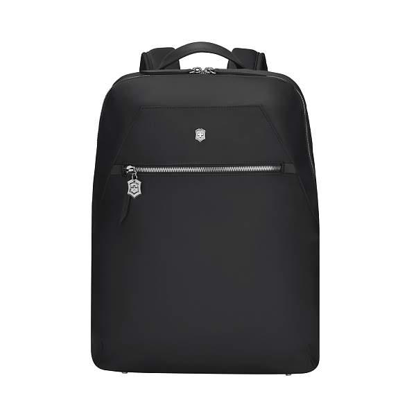 Рюкзак VICTORINOX Victoria Signature Compact Backpack, черный, нейлон/кожа, 30x16x38 см 612203 Victorinox, Артикул: 612203 фото №1