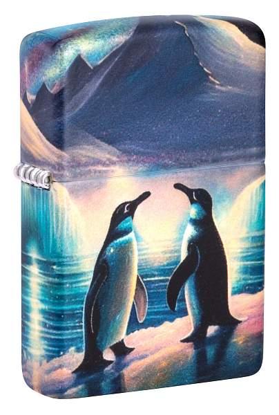 Зажигалка ZIPPO Penguin с покрытием Glow In The Dark Green, латунь/сталь, разноцветная, 38x13x57 мм 46014 Zippo, Артикул: 46014 фото №1