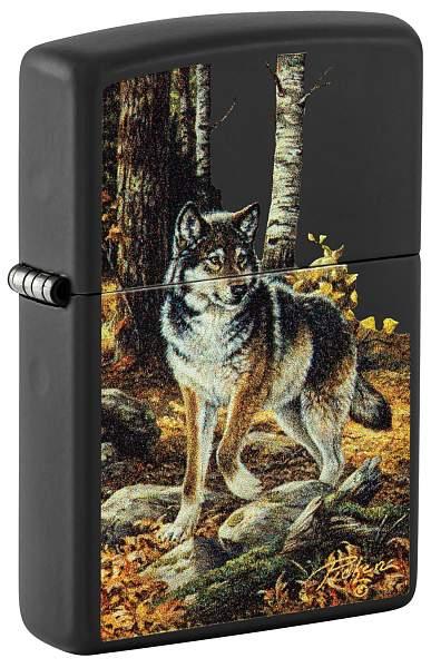 Зажигалка ZIPPO Linda Picken с покрытием Black Matte, латунь/сталь, черная, матовая, 38x13x57 мм 48970 Zippo, Артикул: 48970 фото №1