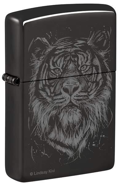 Зажигалка ZIPPO Big Cat с покрытием High Polish Black, латунь/сталь, черная, глянцевая, 38x13x57 мм 48935 Zippo, Артикул: 48935 фото №1