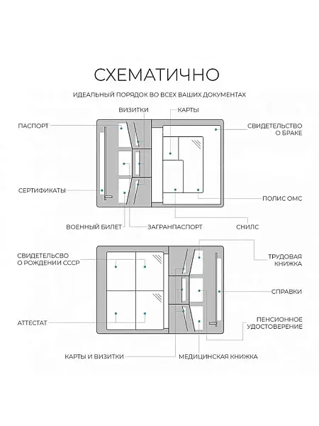 Папка для документов кожаная Petek 6811A.000.01 Petek, Артикул: 6811A.000.01 фото №1