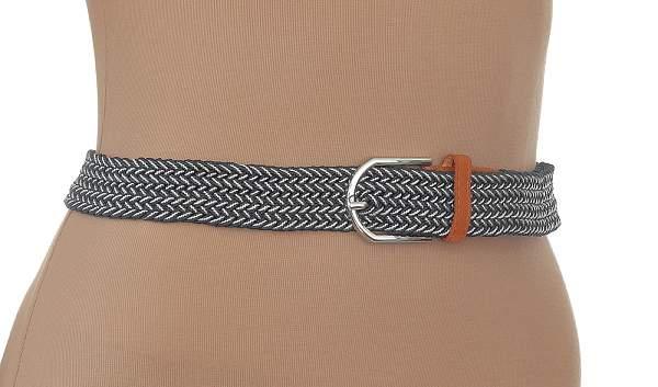 Ремень elastic belt black-grey gradient bullatti серый BULLATTI, Артикул: Elastic Belt black-grey gradient фото №1