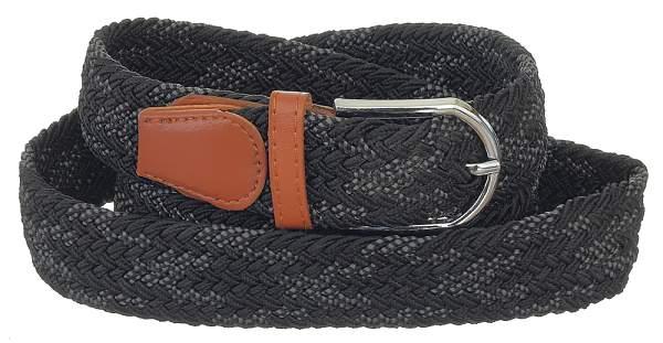 Ремень elastic belt black-grey mix bullatti серый BULLATTI, Артикул: Elastic Belt black-grey mix фото №1