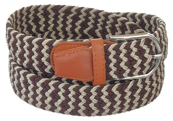 Ремень elastic belt brown-white bullatti мультиколор BULLATTI, Артикул: Elastic Belt brown-white фото №1