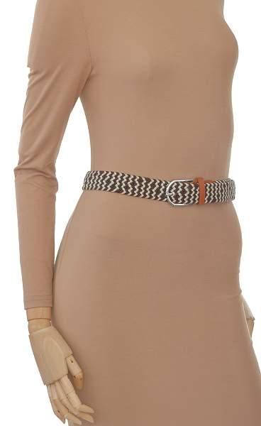 Ремень elastic belt brown-white bullatti мультиколор BULLATTI, Артикул: Elastic Belt brown-white фото №1