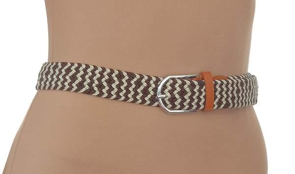 Ремень elastic belt brown-white bullatti мультиколор BULLATTI, Артикул: Elastic Belt brown-white фото №1