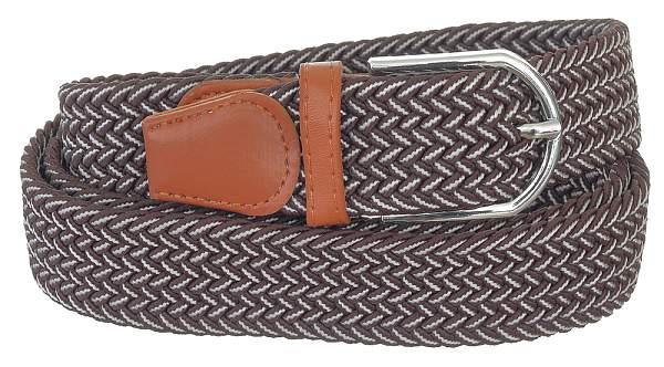 Ремень elastic belt brown-white gradient bullatti мультиколор BULLATTI, Артикул: Elastic Belt brown-white gradient фото №1