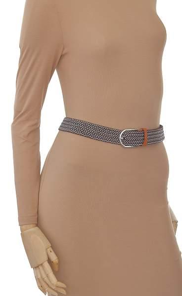 Ремень elastic belt brown-white gradient bullatti мультиколор BULLATTI, Артикул: Elastic Belt brown-white gradient фото №1