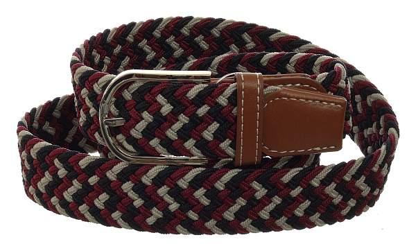 Ремень elastic belt gray-burgundy-dark blue fioramore мультиколор FIORAMORE, Артикул: Elastic Belt Gray-burgundy-dark фото №1