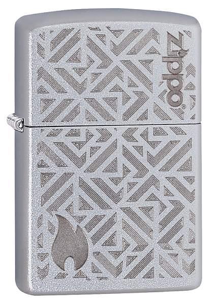 Зажигалка ZIPPO с покрытием Satin Chrome, латунь/сталь, серебристая, матовая, 38x13x57 мм 29912 Zippo, Артикул: 29912 фото №1