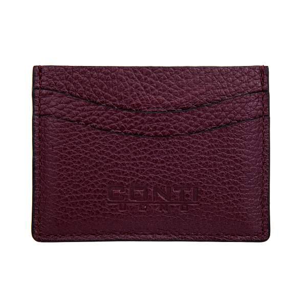 Картхолдер Conti UOMO бордовый Conti Uomo 15-37 burgundy Conti Uomo, Артикул: 15-37 burgundy фото №1